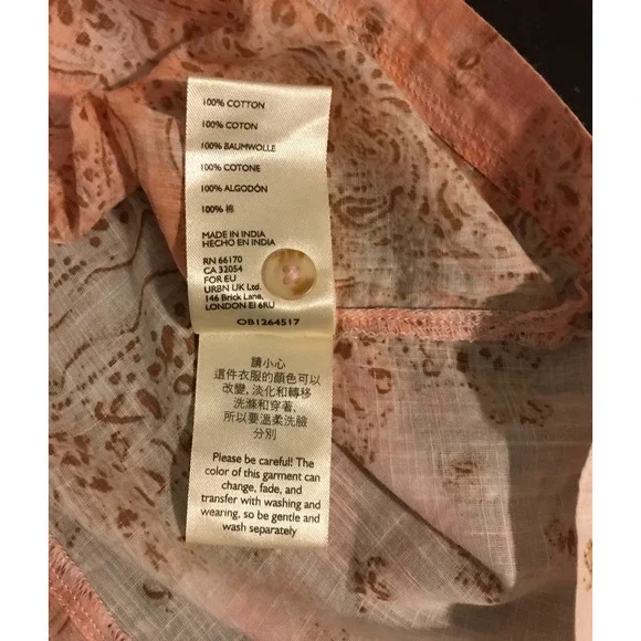 Anthropologie Pilcro The Tavi Women's Batik Print Blouse - Size Medium - Picture 11 of 12